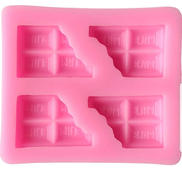 Half Chocolate Shape Soap Silicone Mold, wax mold, chocolate Fondant Mold - Picture 3 of 5